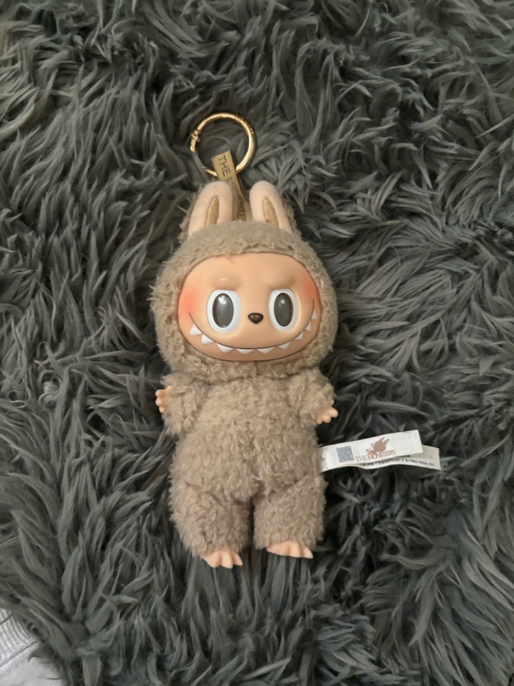 labubu Keychain with Beige Face